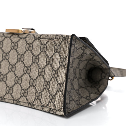 Balenciaga X GUCCI GG Supreme Monogram Small Hourglass Top Handle Bag Beige Ebony 9 of 10