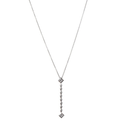 Tiffany Platinum Diamond Grace Pendant Necklace 1 of 7