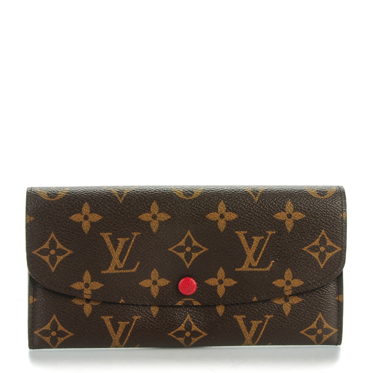Louis Vuitton Monogram Emilie Wallet Red 1 of 8