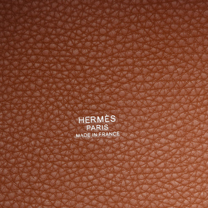 Hermes Taurillon Clemence Picotin Lock 22 MM Gold 6 of 11