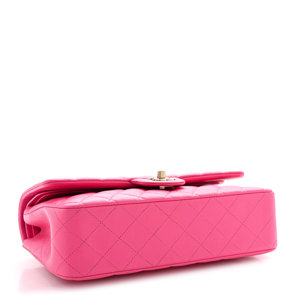 Chanel Caviar Quilted Medium Double Flap Pink 4 of 10