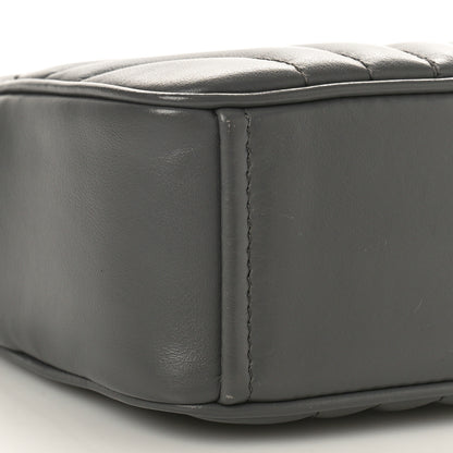 Prada Soft Calfskin Diagramme Crossbody Bag Mercurio 8 of 9
