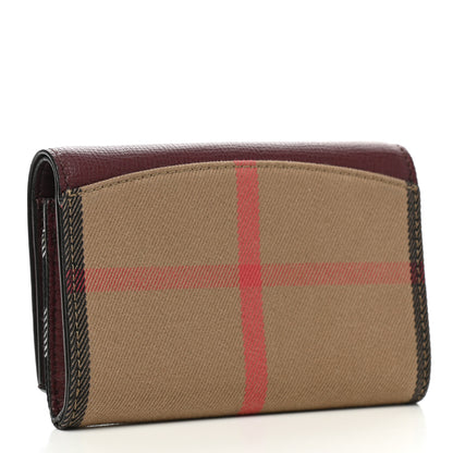 Burberry House Check Wallet Burgundy 3 of 6