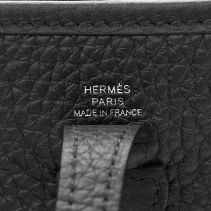 Hermes Taurillon Clemence Evelyne TPM Black 6 of 11