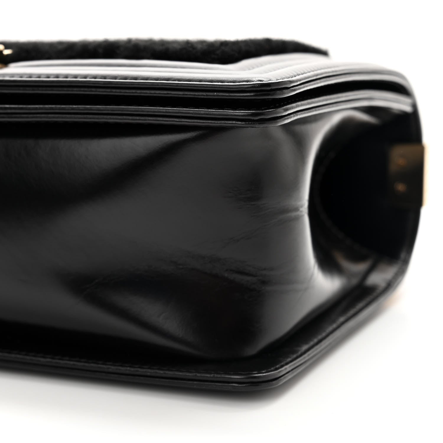 Chanel Shearling Calfskin Medium Boy Flap Black 10 of 11