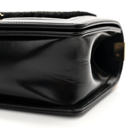 Chanel Shearling Calfskin Medium Boy Flap Black 10 of 11