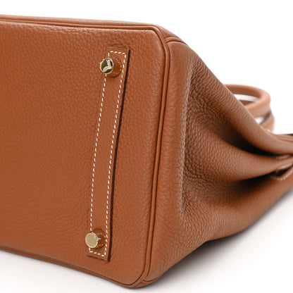 Hermes Togo Birkin 30 Gold 8 of 9