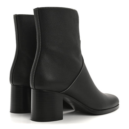 Hermes Epsom Womens Flatteuse 60 Ankle Boot 37.5 Black 5 of 12