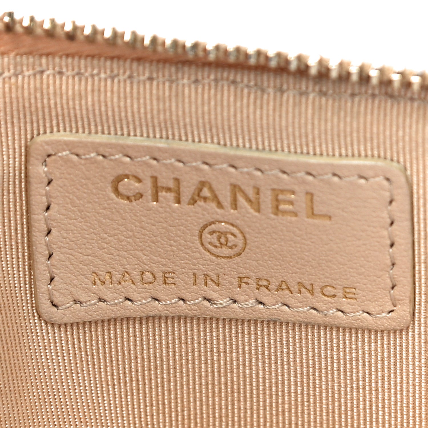 Chanel Iridescent Caviar Quilted Classic iPhone Pouch Dark Beige 6 of 10