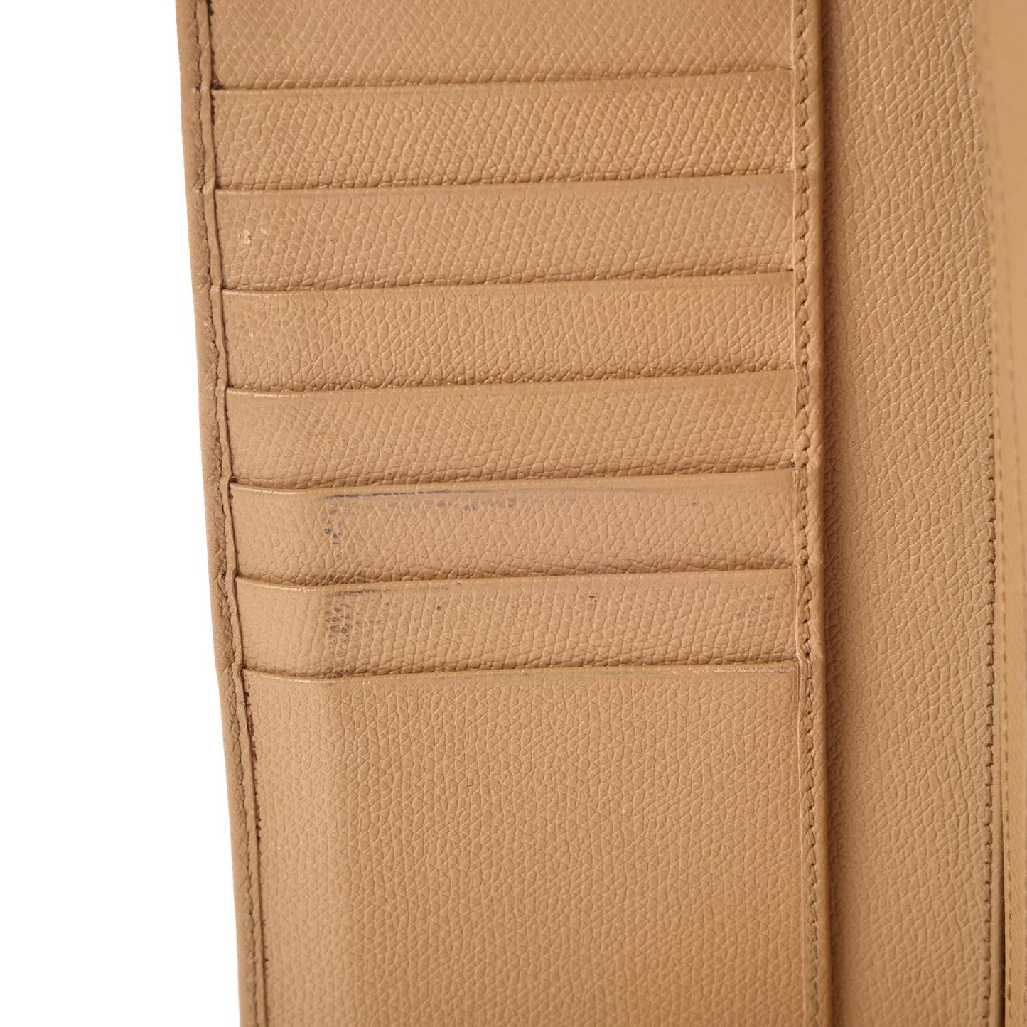 Grained Calfskin CC Wallet Beige