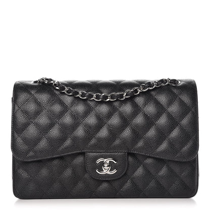 Chanel Caviar Quilted Jumbo Double Flap Black 1 of 9