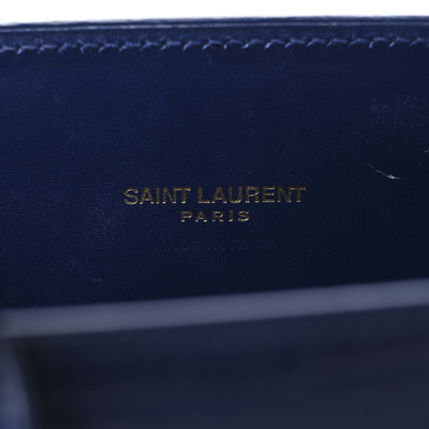 Calfskin Crocodile Embossed Nano Sac De Jour Saphir