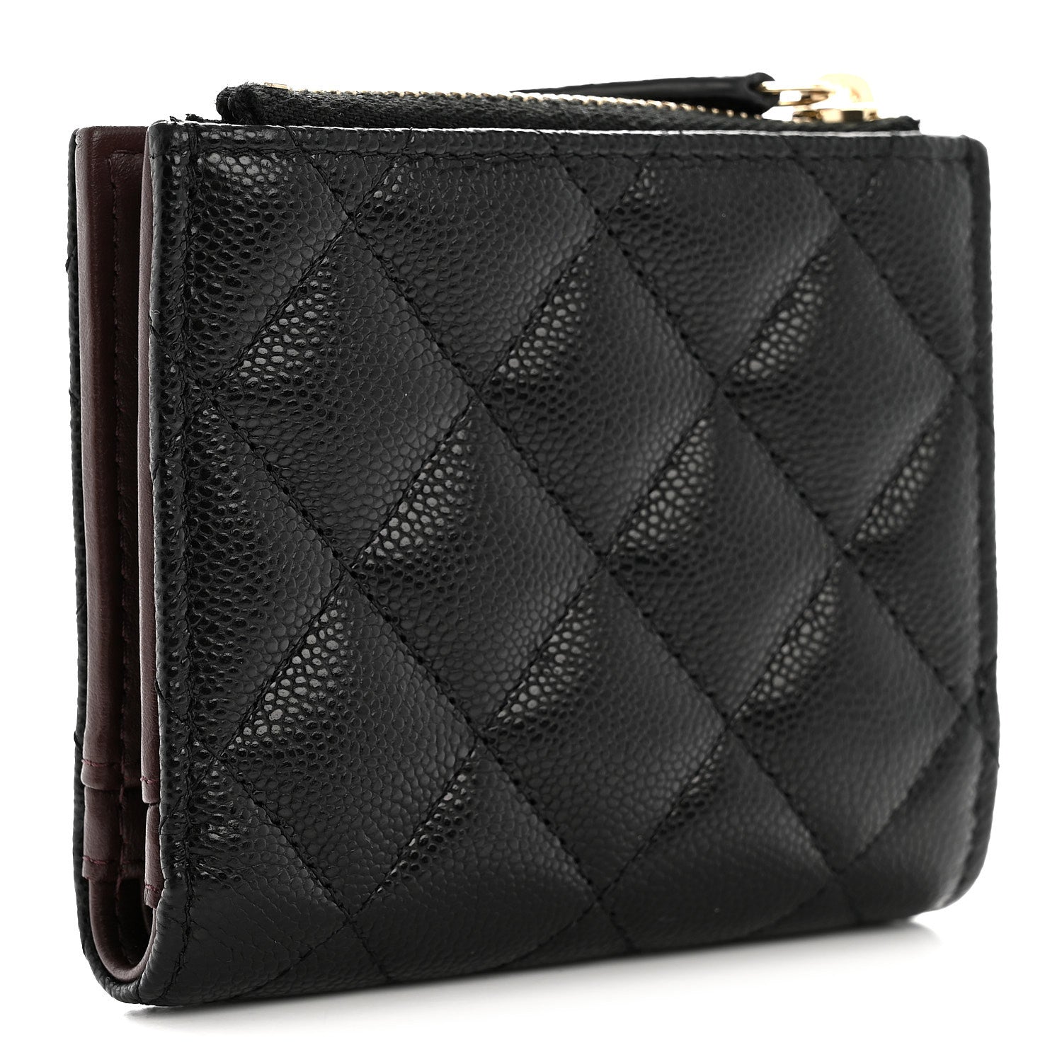 CHANEL Compact Wallet Black Leather 財布 黒 CHANEL CC Classic Small Flap Leather Compact Wallet Black