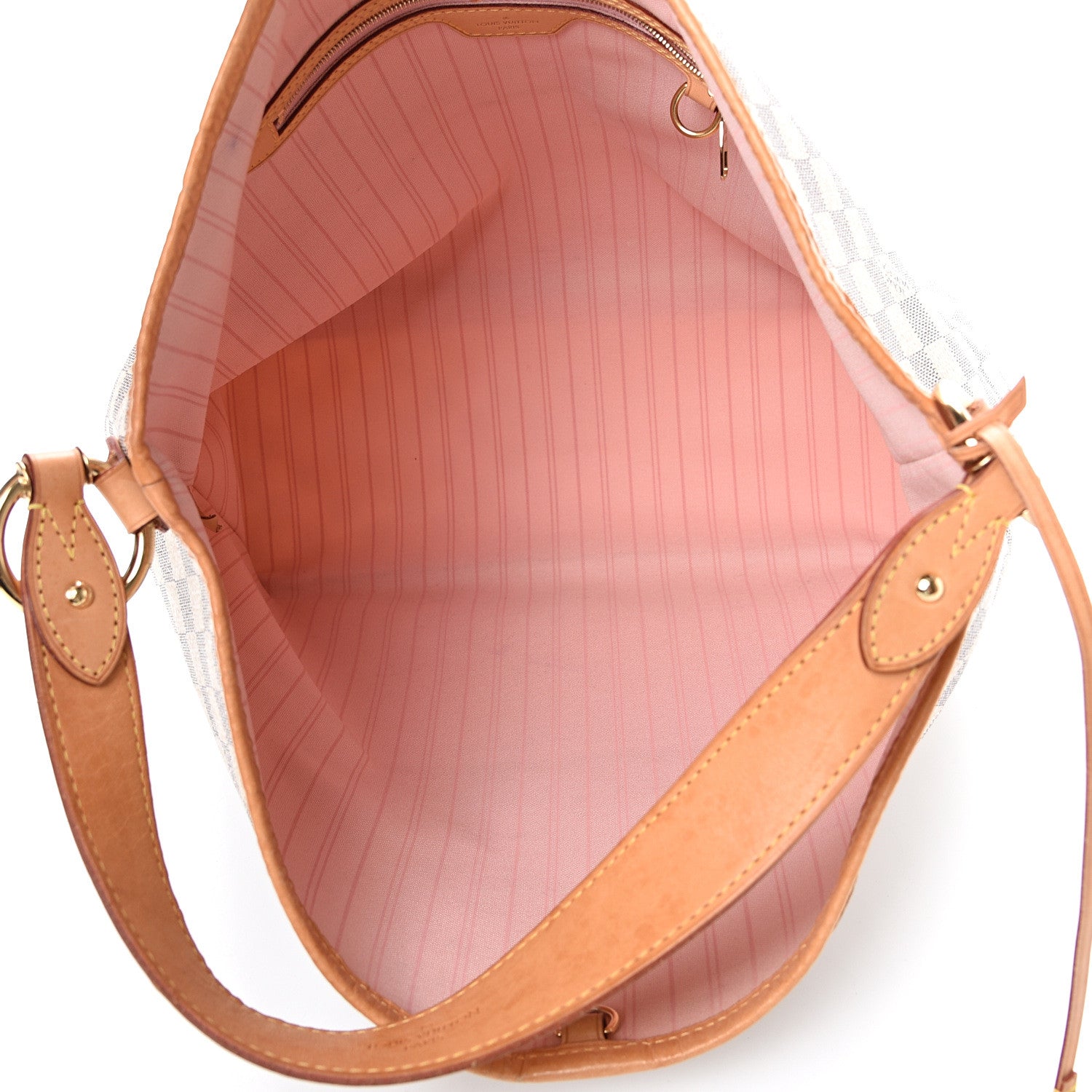 Louis Vuitton Damier Azur Delightful MM Rose Ballerine 4 of 16