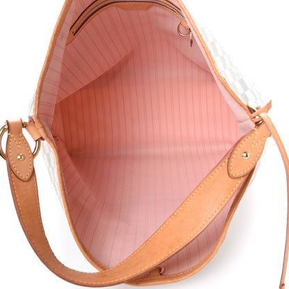 Louis Vuitton Damier Azur Delightful MM Rose Ballerine 4 of 16