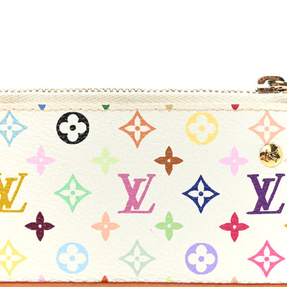 Louis Vuitton Monogram Multicolor Key Pouch White 9 of 10