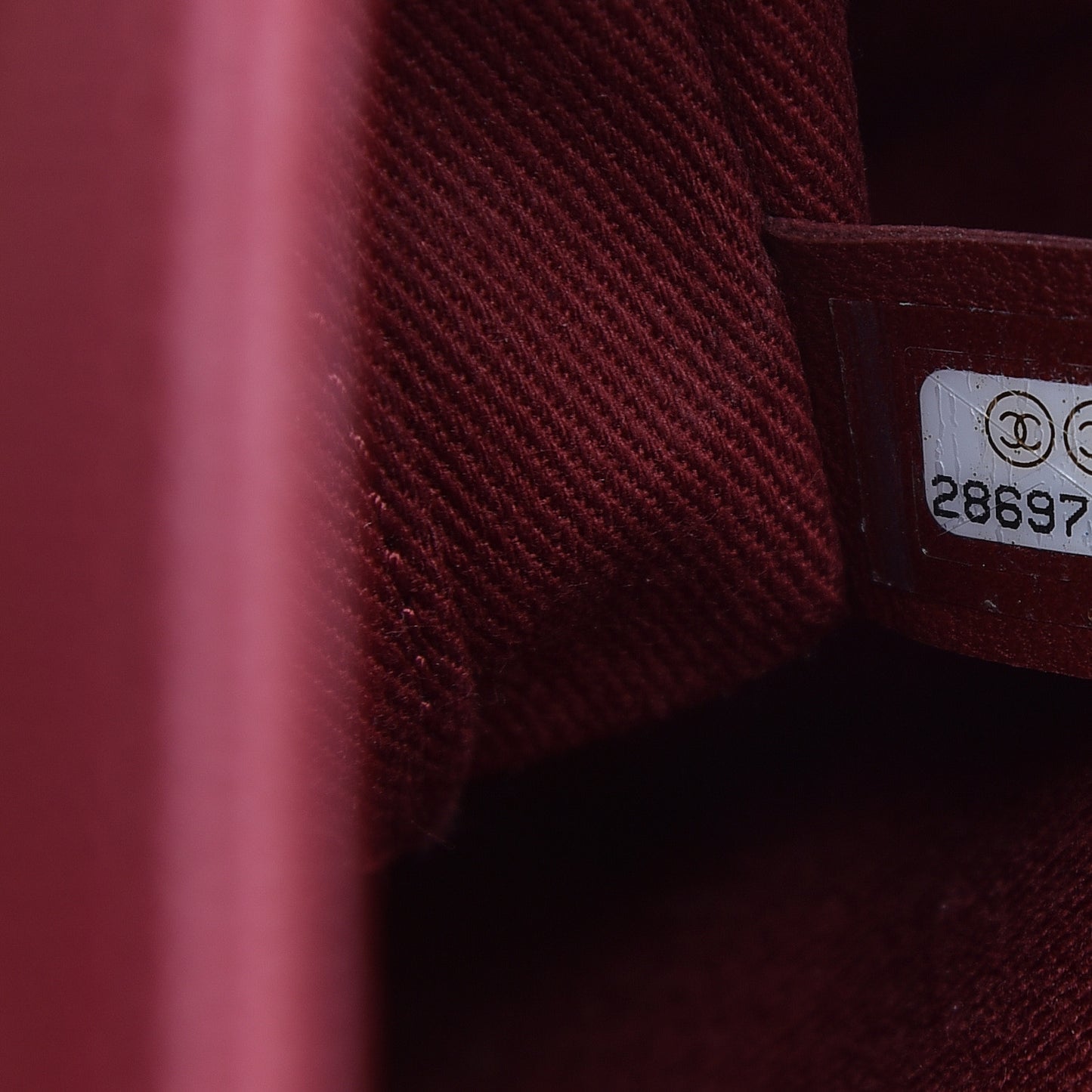 Caviar Quilted Small Business Affinity Flap Burgundy