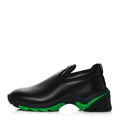 Bottega Veneta Nappa Mens Flash Slip On Sneakers 44 Black Grass 1 of 7