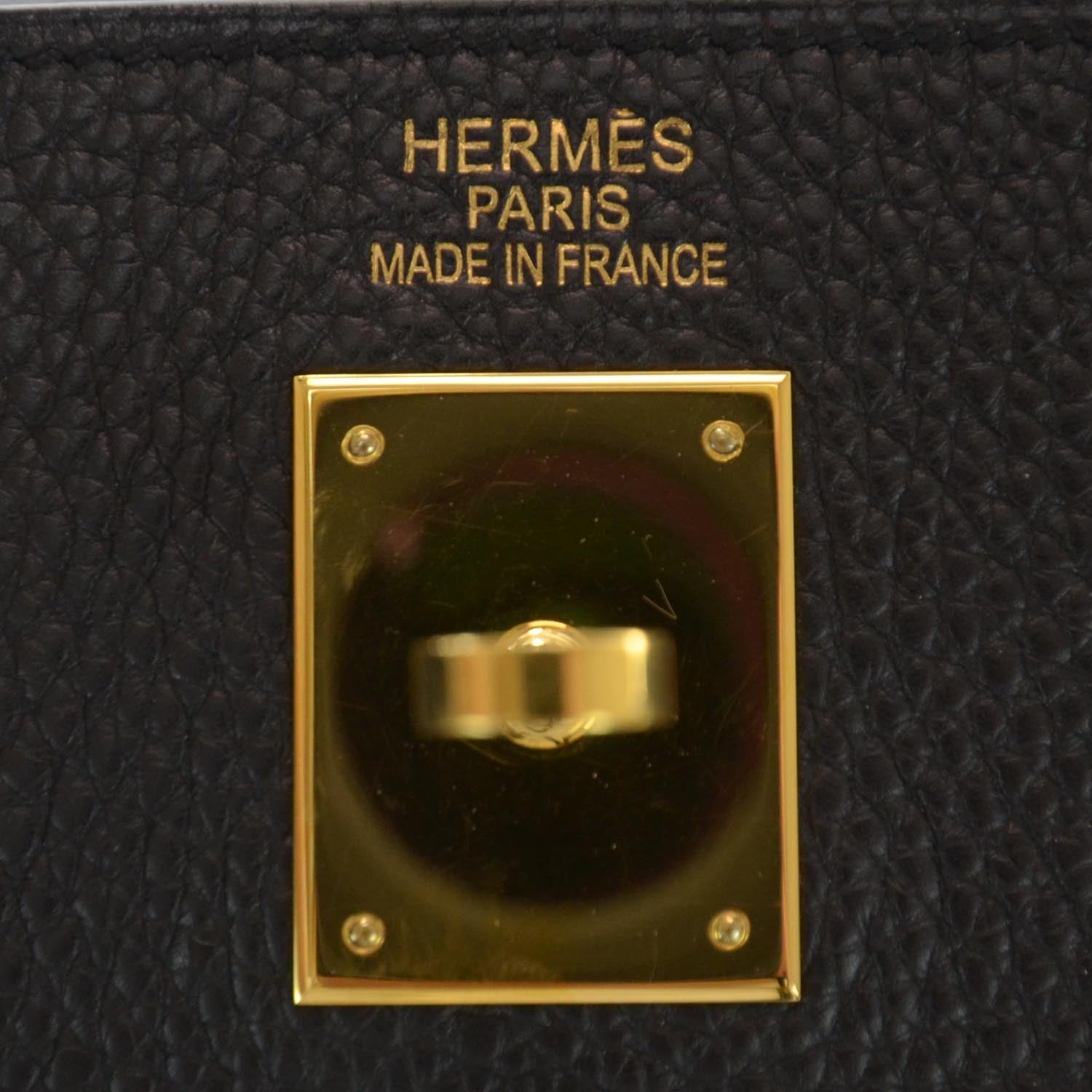 Hermes Togo Kelly 35 Black 7 of 9