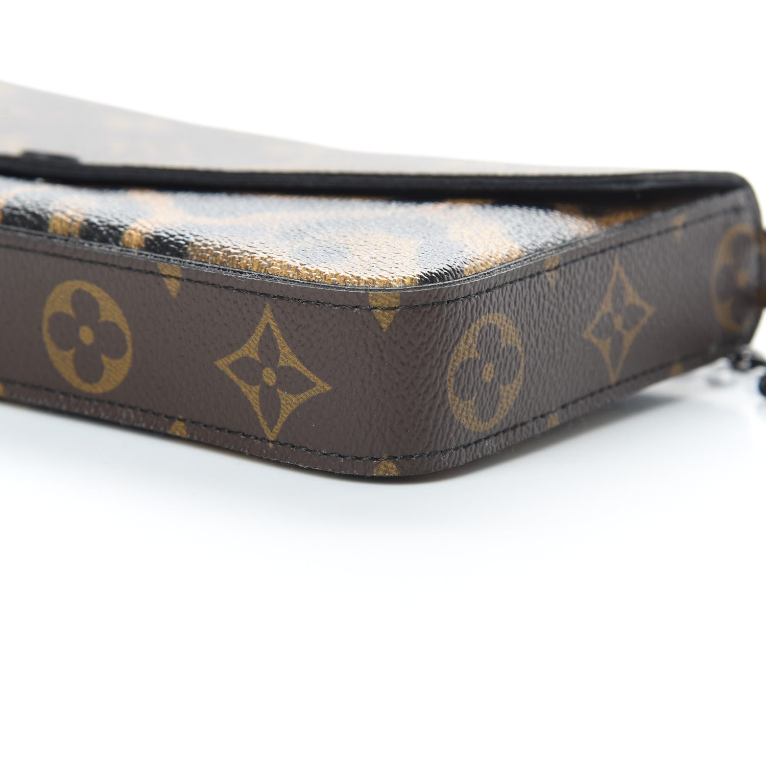 Louis Vuitton Monogram Animal Print Pochette Felicie Chain Wallet 12 of 16