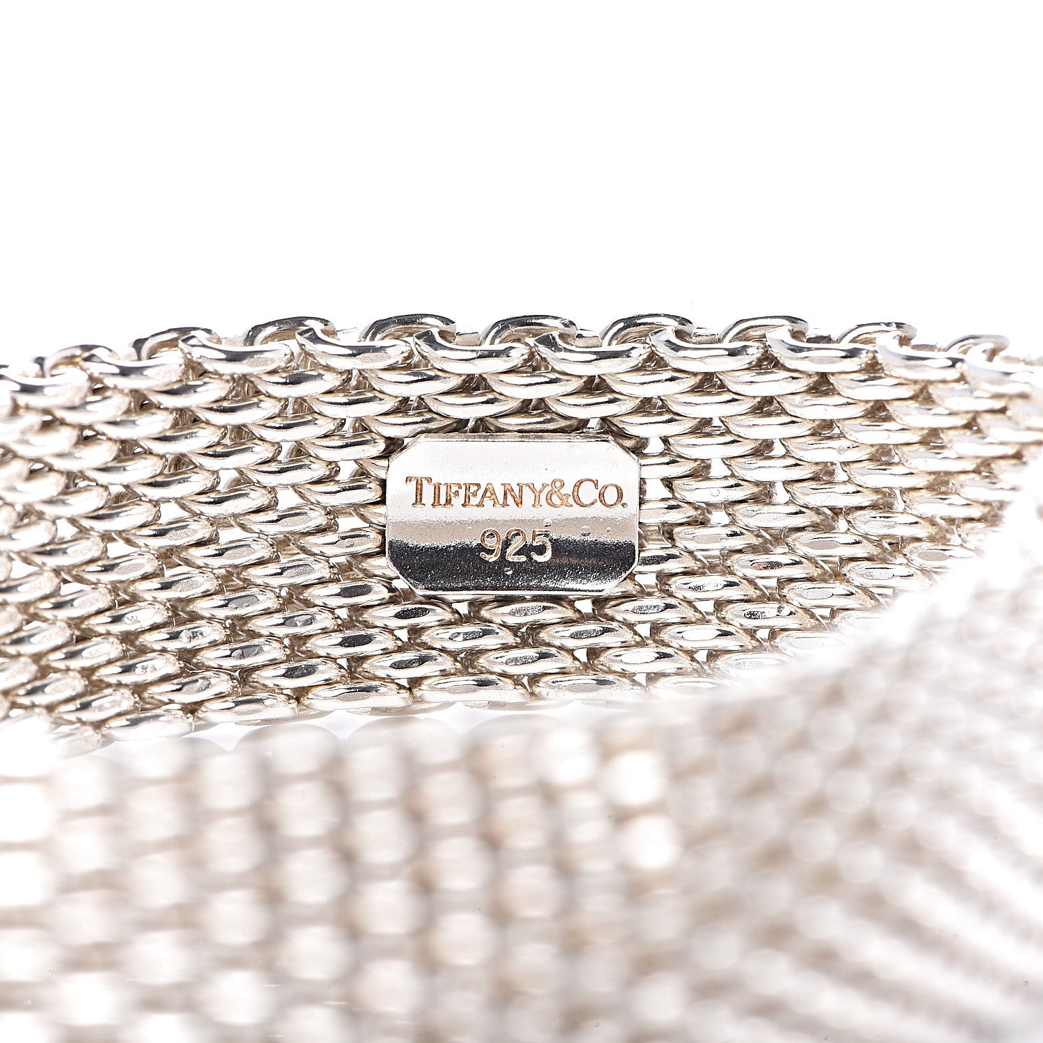 Tiffany Sterling Silver Somerset Mesh Bracelet 4 of 4