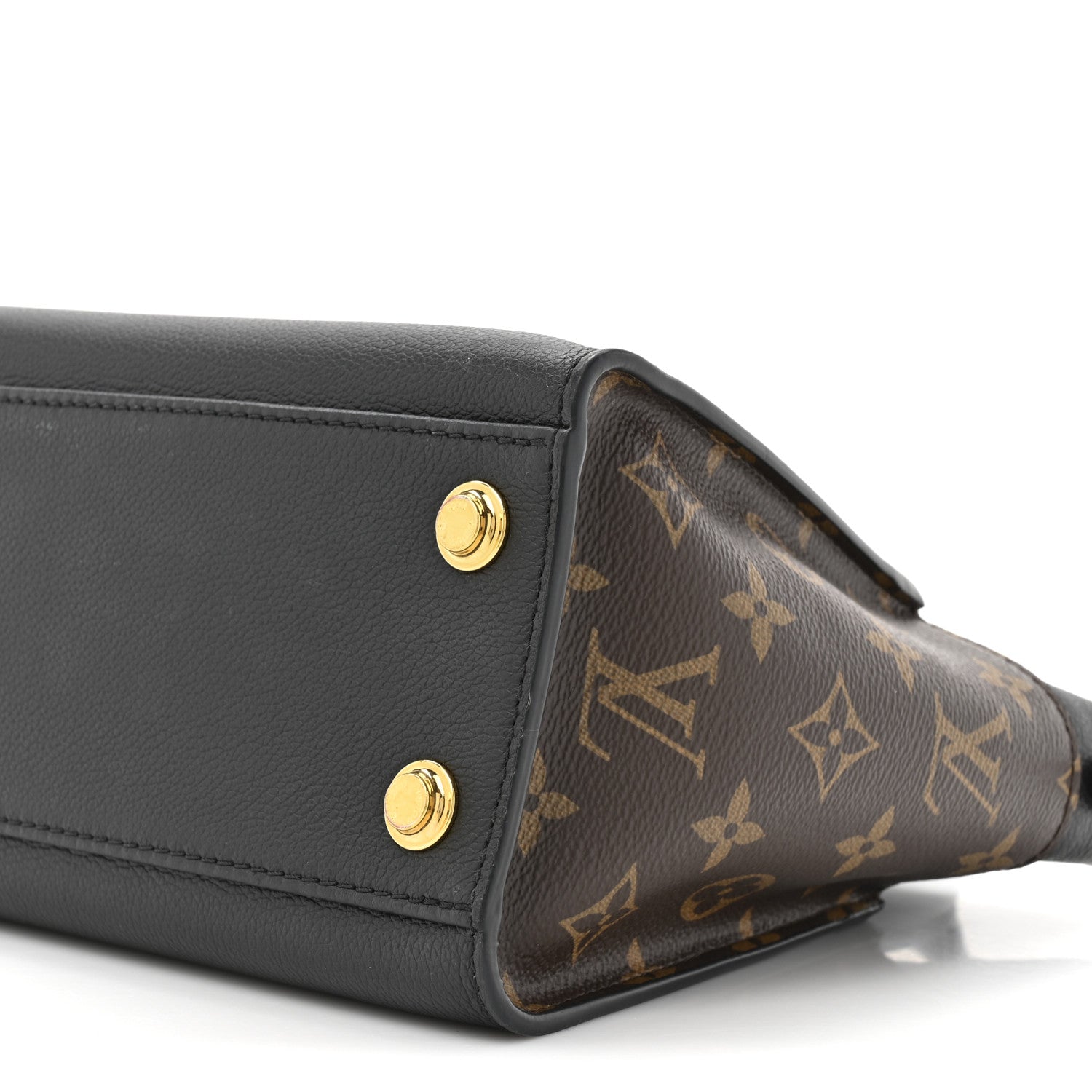 Louis Vuitton Calfskin Monogram On My Side PM Black 8 of 12