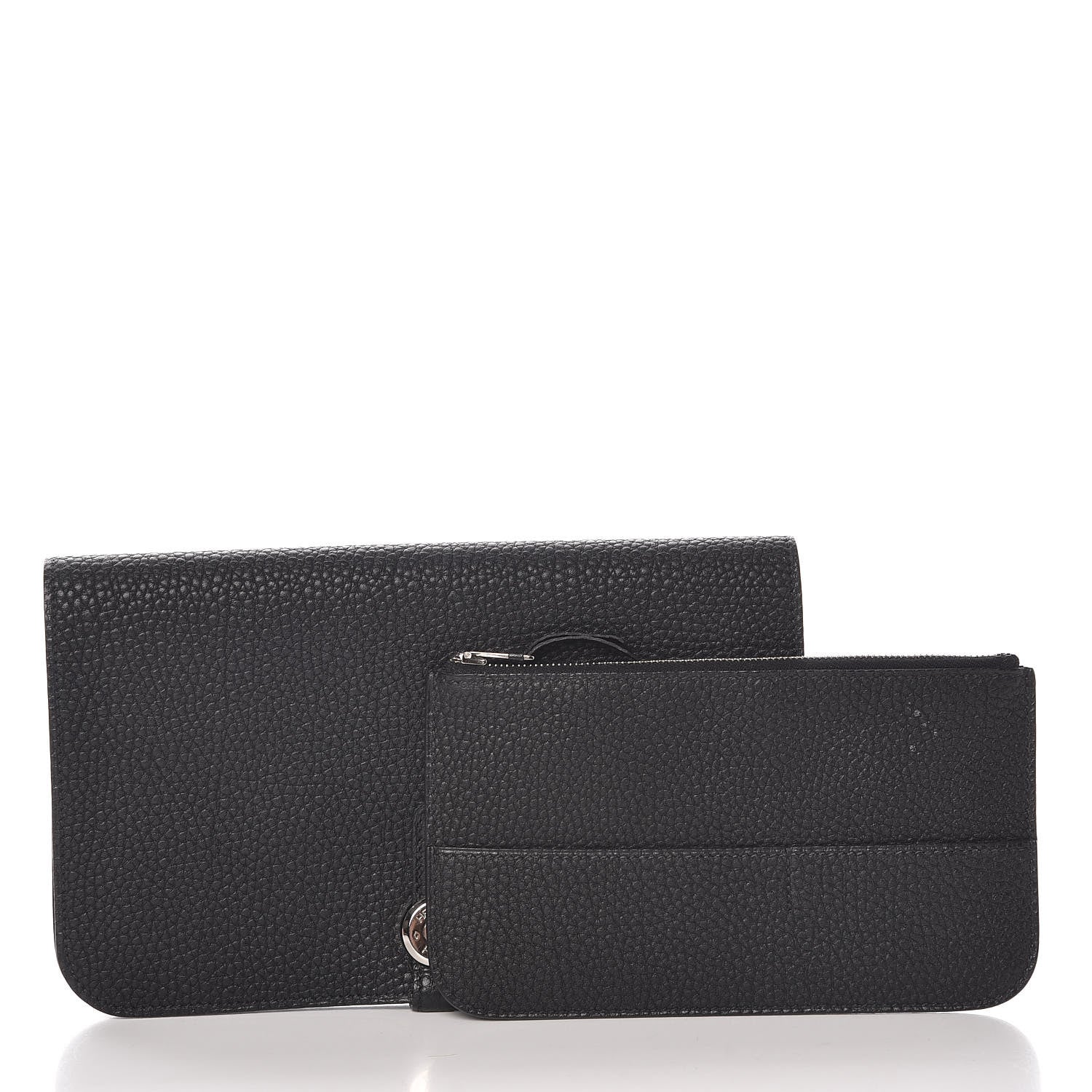 Hermes Togo Dogon Duo Wallet Black 2 of 11