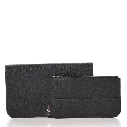 Hermes Togo Dogon Duo Wallet Black 2 of 11