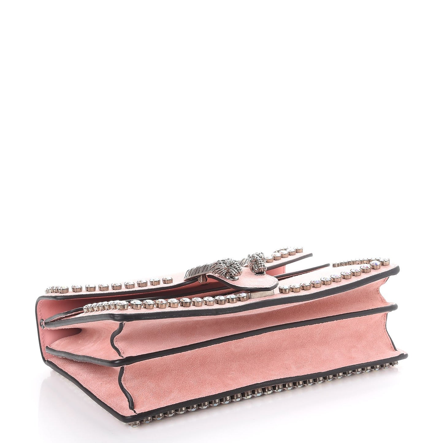 Suede Crystal Small Dionysus Shoulder Bag Peonia