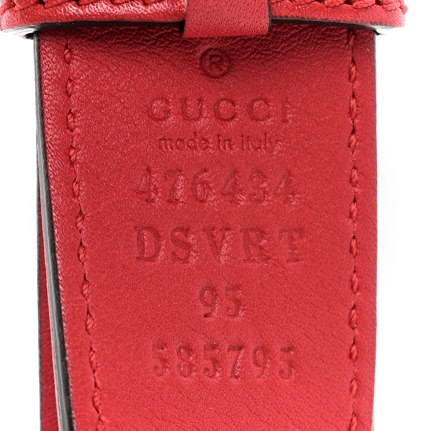 Gucci Calfskin Matelasse GG Marmont Belt Bag 95 38 Hibiscus Red 11 of 11