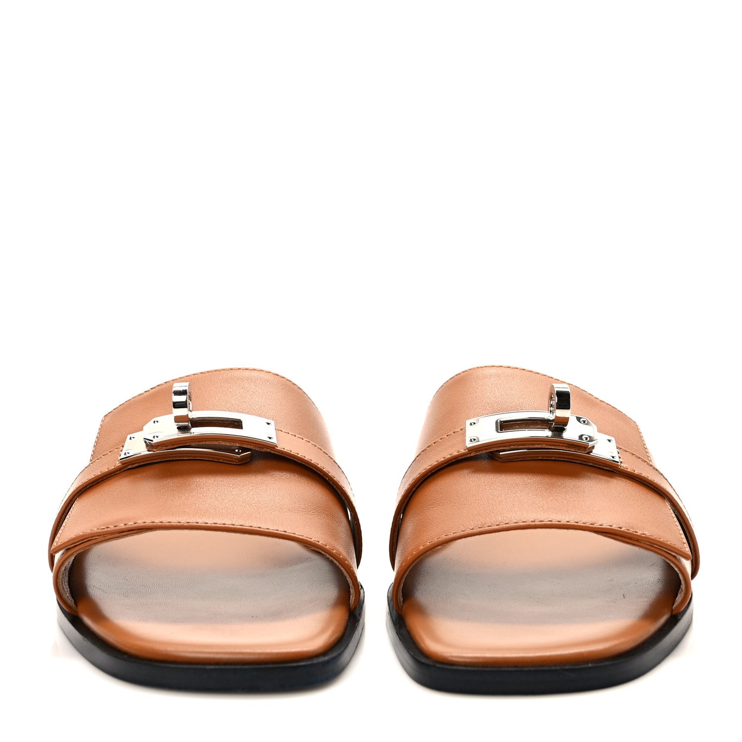 Calfskin Giulia Sandals 36.5 Naturel