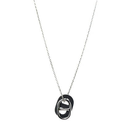 Hermes Swift O'Maillon Pendant Necklace Black 1 of 5