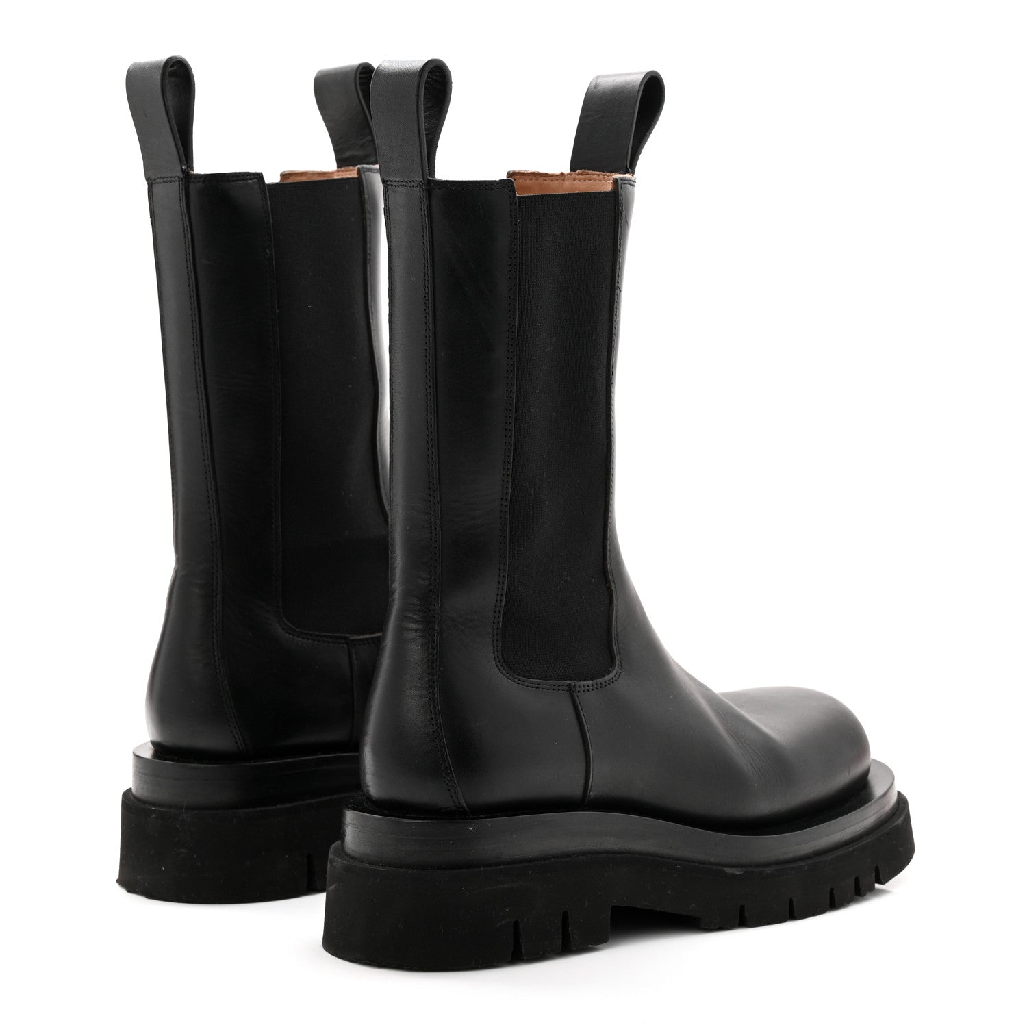 Bottega Veneta Calfskin The Lug Chelsea 55mm Boots 35.5 Black 4 of 9