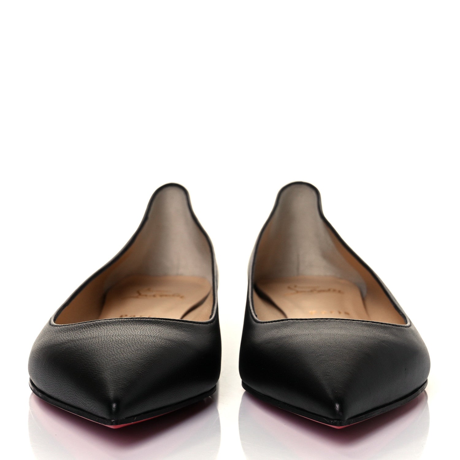 Christian Louboutin Shiny Nappa Ballalla Flats 39 Black 2 of 10