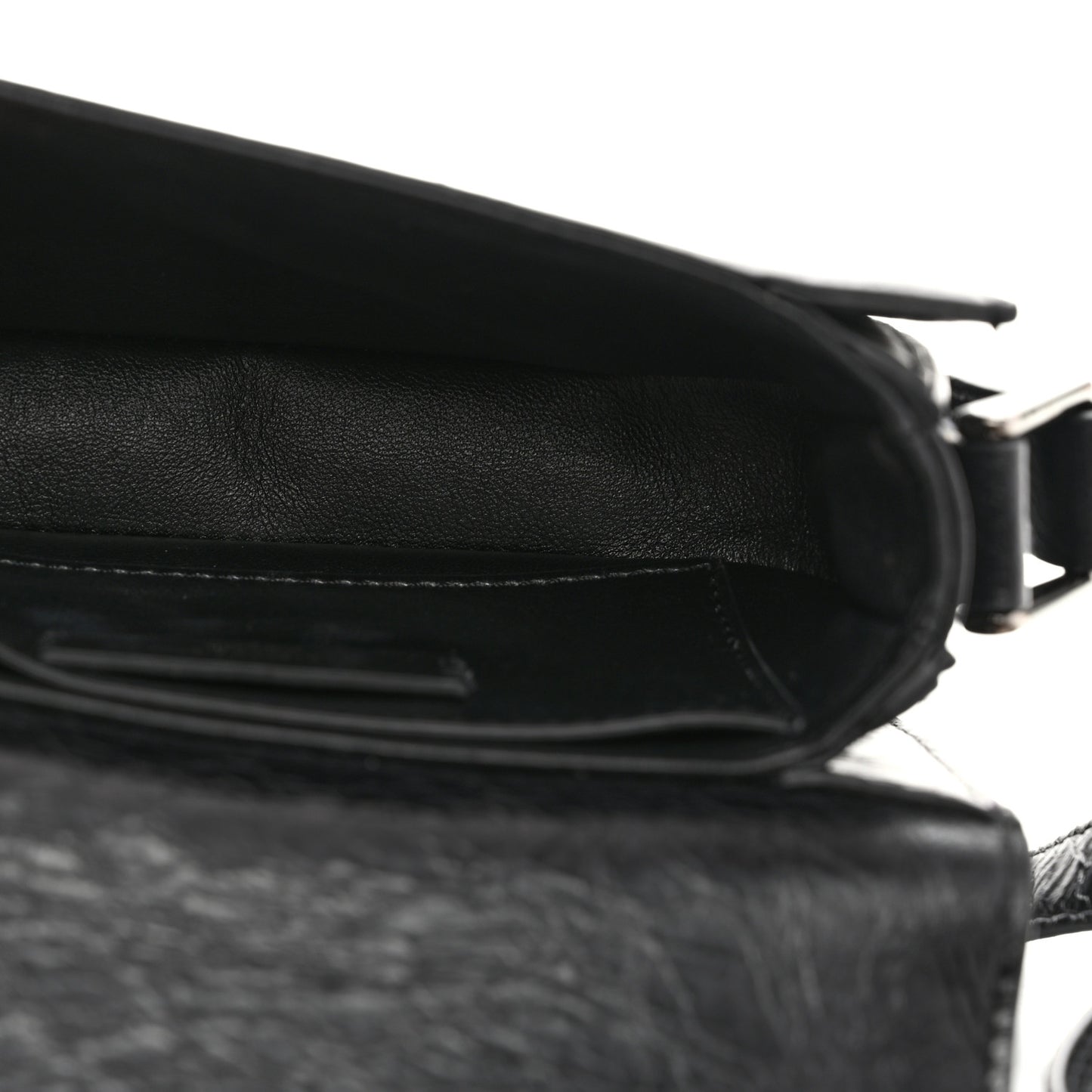 Brushed Calfskin Small Supervee Crossbody Bag Black