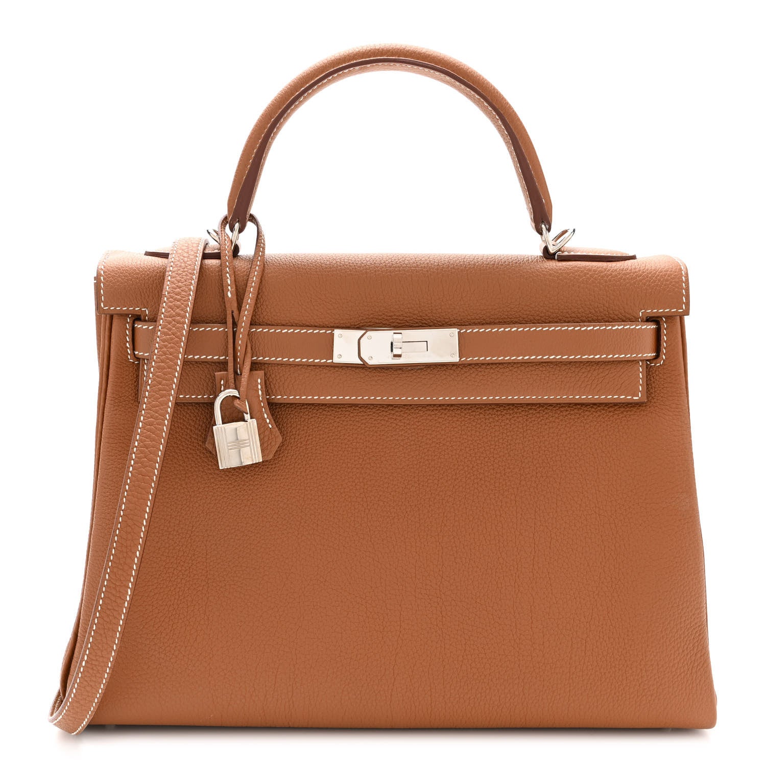 Hermes Togo Kelly Retourne 32 Gold 1 of 10