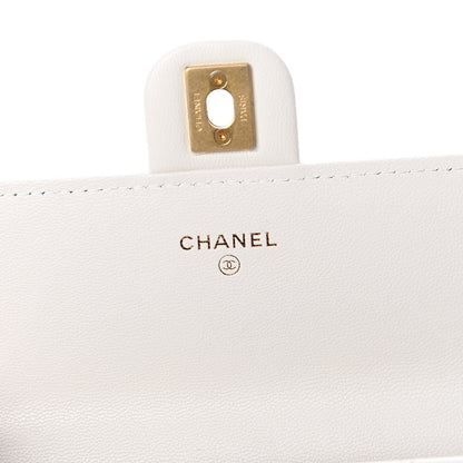 Chanel Lambskin Quilted Chic Pearls Clutch With Chain White 6 of 10