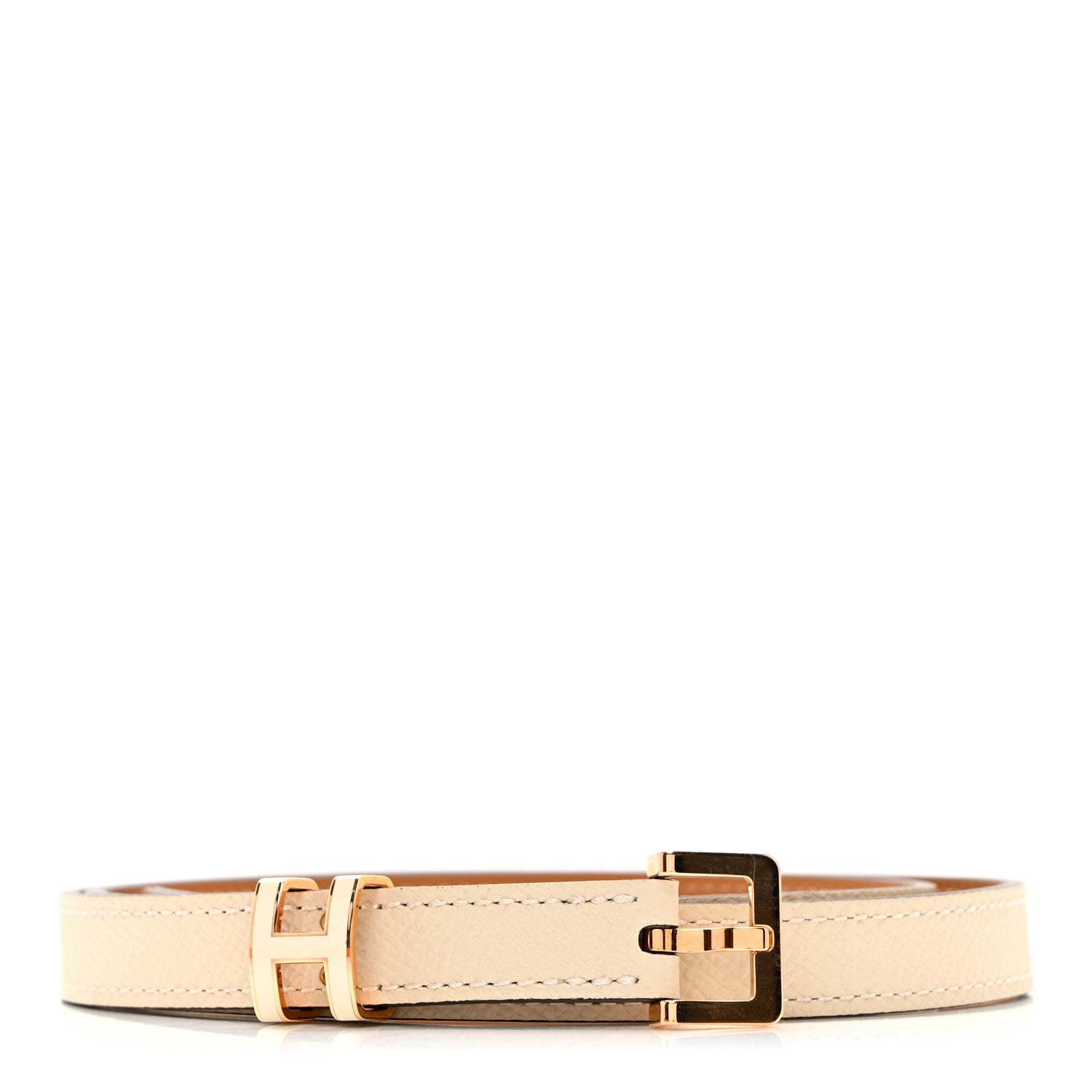 Hermes Epsom 15mm Pop H Belt 80 Craie 1 of 5