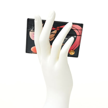 Versace X DISNEY Nappa Cinderella Print Card Holder Red Multicolor 2 of 7