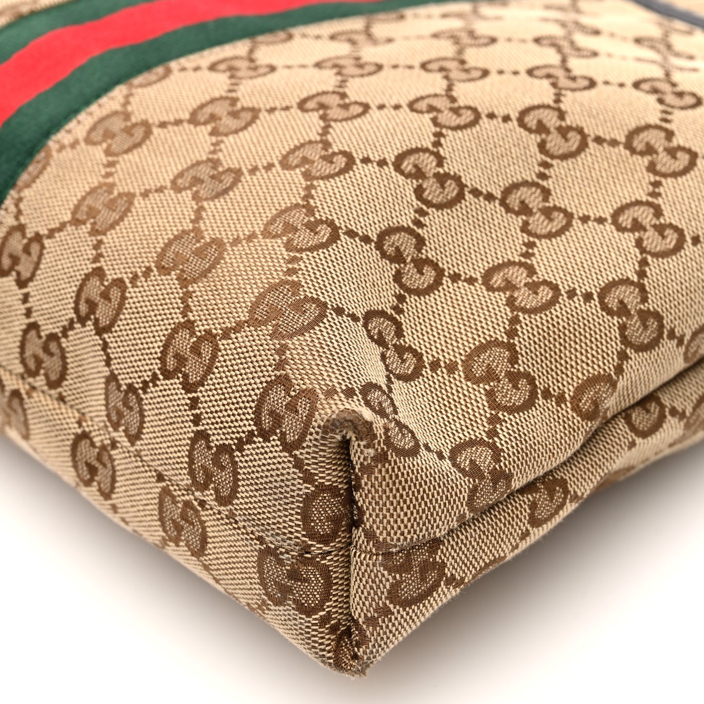 GG Monogram Web Flat Messenger Bag Black
