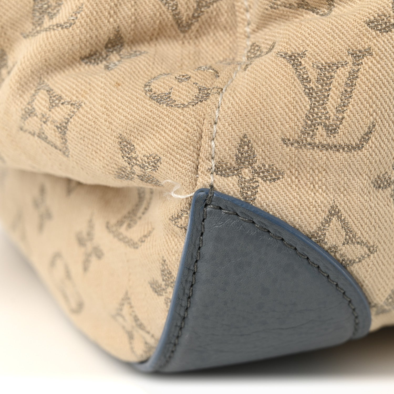 Louis Vuitton Monogram Denim Speedy Round GM Blue 12 of 12