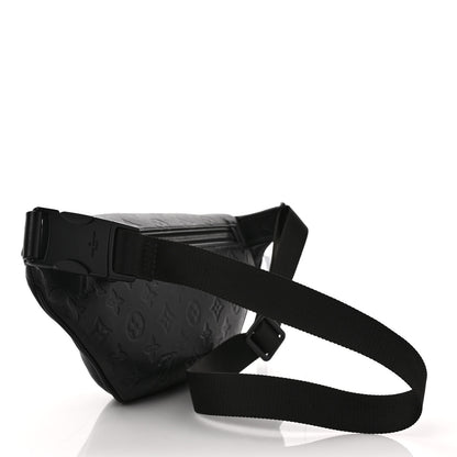 Louis Vuitton Calfskin Monogram Shadow Discovery Bumbag Black 3 of 9