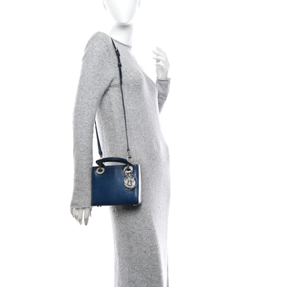 Christian Dior Lizard Swarovski Crystal Mini Lady Dior Blue 2 of 11