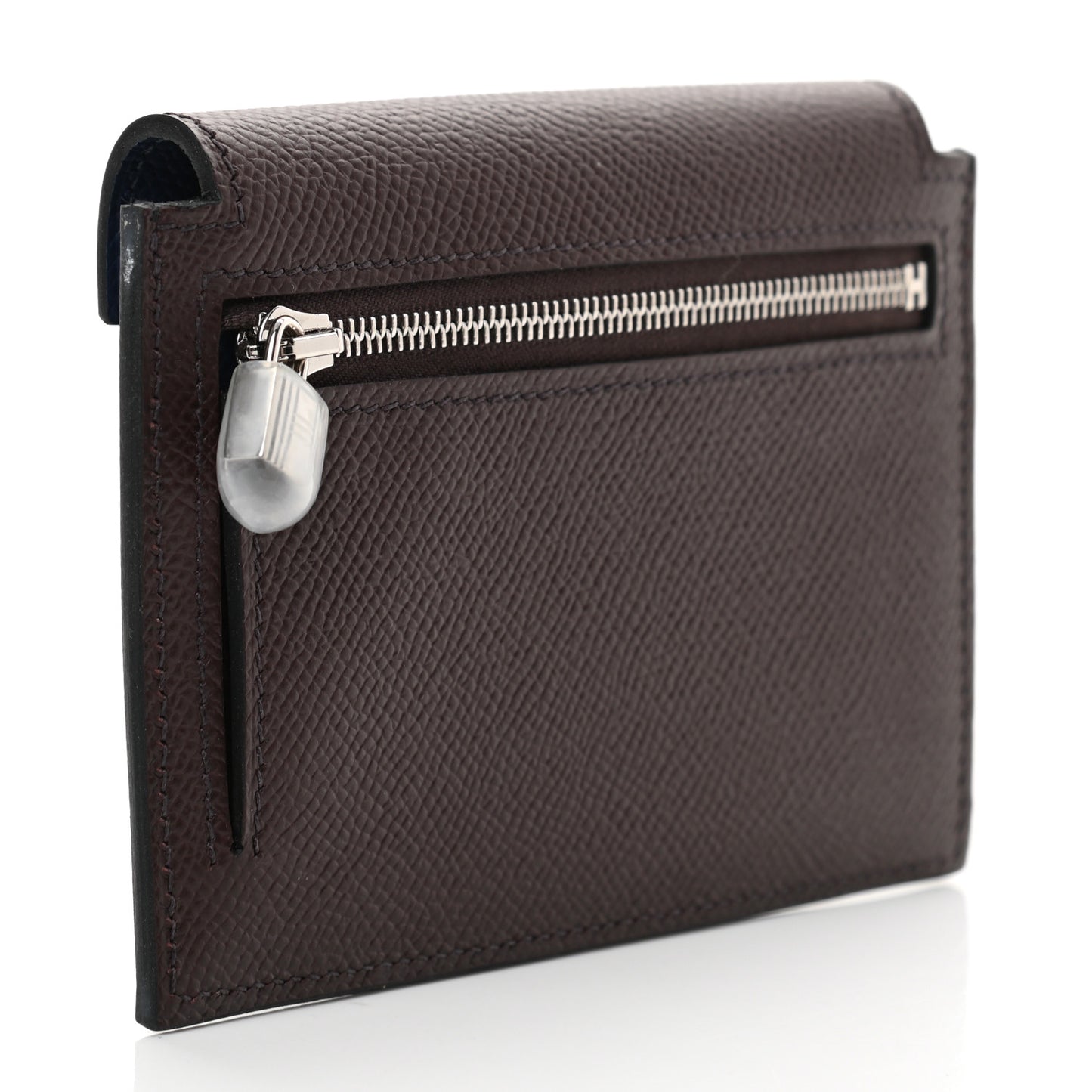 Epsom Tri-Color Kelly Pocket Compact Wallet Rouge Sellier Black Bleu Saphir