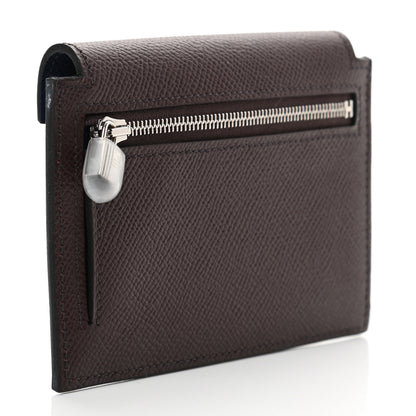Hermes Epsom Tri-Color Kelly Pocket Compact Wallet Rouge Sellier Black Bleu Saphir 3 of 9