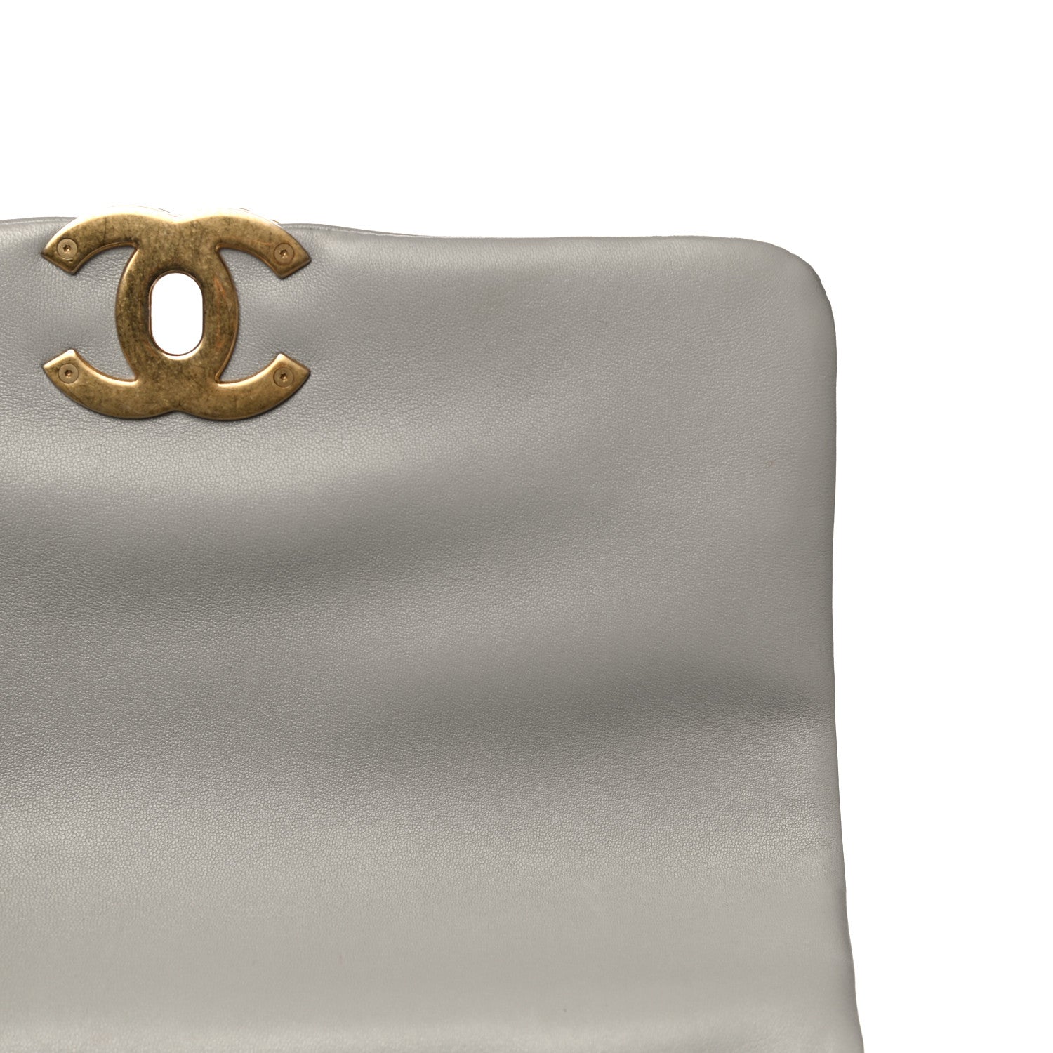 Chanel Lambskin Quilted Medium Chanel 19 Flap Grey 11 of 11