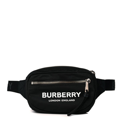 Burberry Econyl Logo Print Small Cannon Bum Bag Black 1 of 10