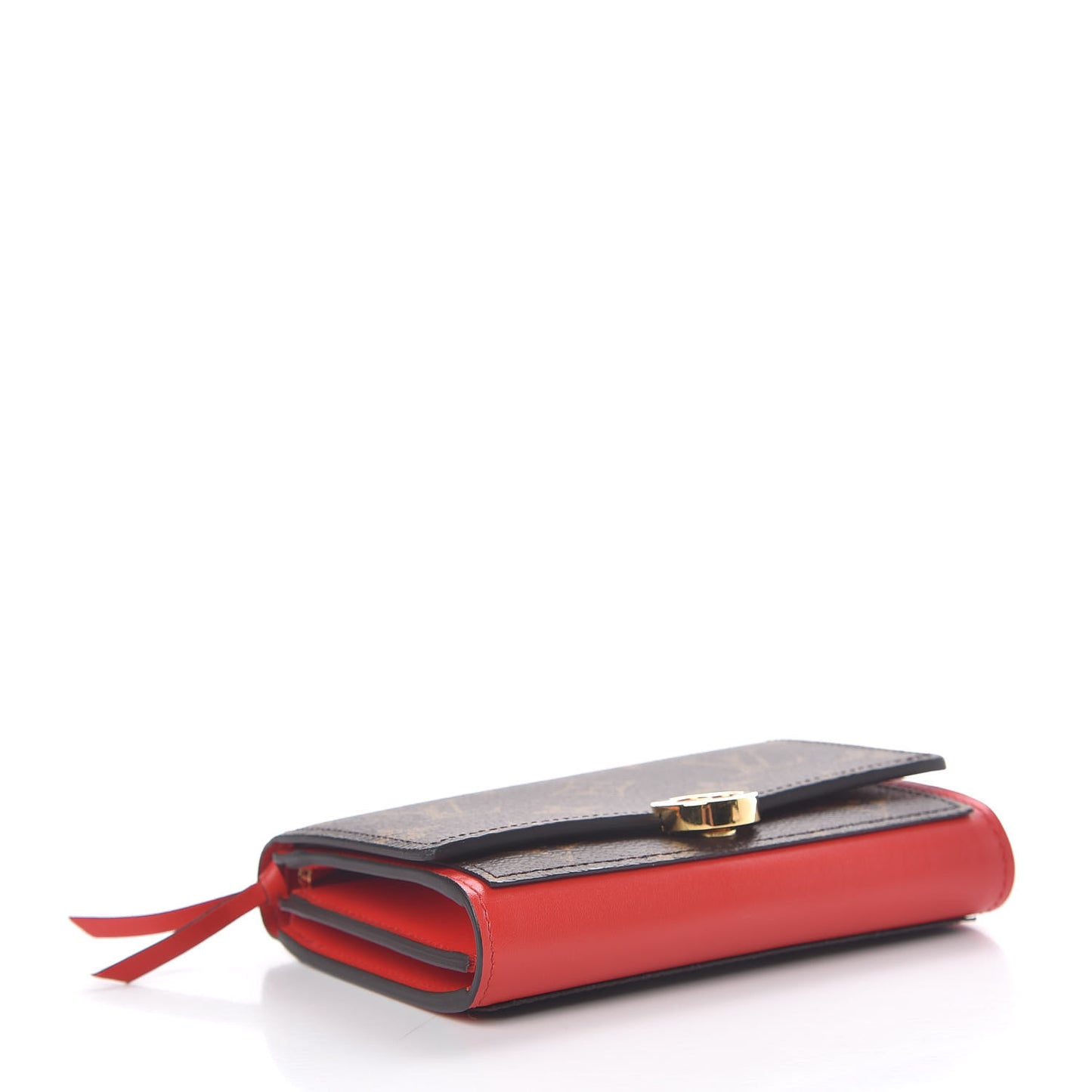 Monogram Flore Compact Wallet Coquelicot