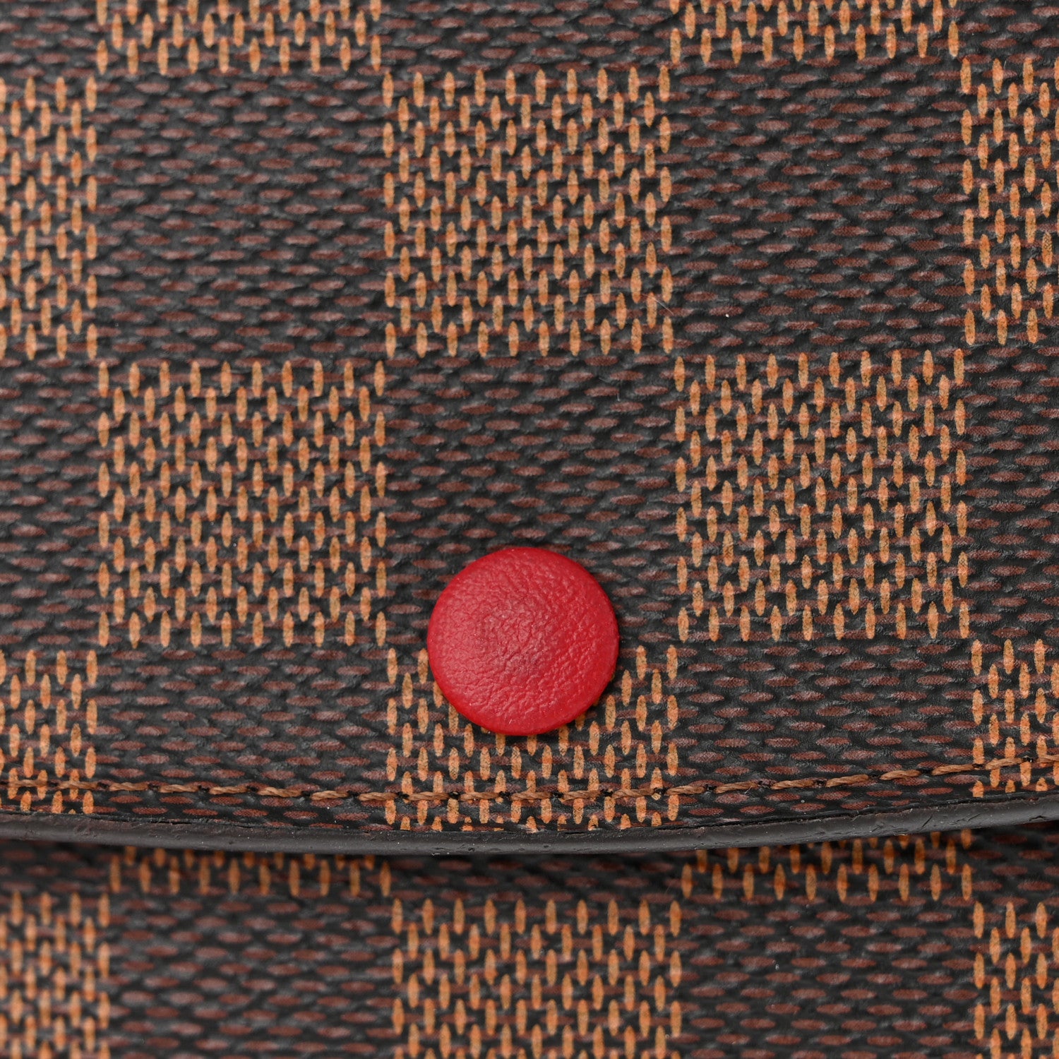 Louis Vuitton Damier Ebene Emilie Wallet Red 12 of 13