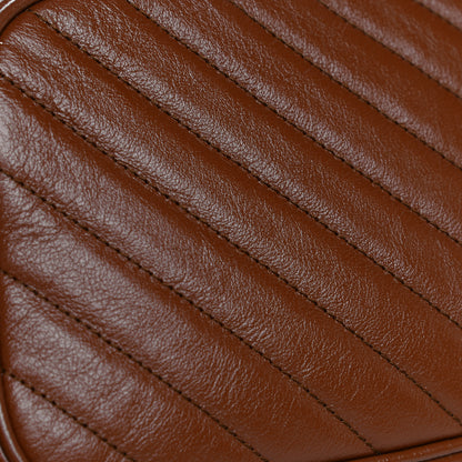 Gucci Glazed Calfskin Matelasse Diagonal Small GG Marmont Chain Shoulder Bag Cuir 17 of 17